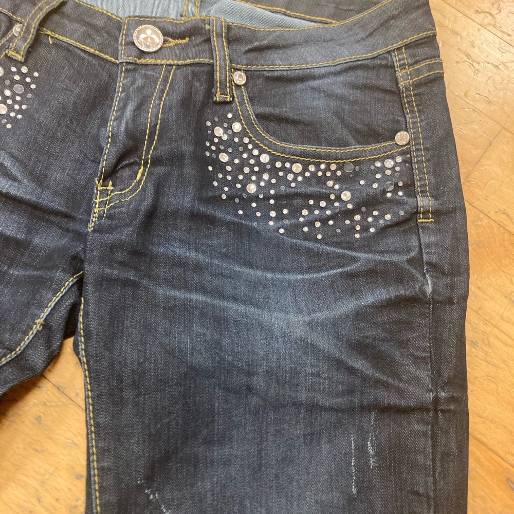 Machine Brand Rhinestone Jeans - Picture 2 of 7